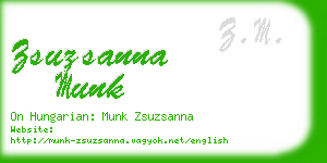 zsuzsanna munk business card